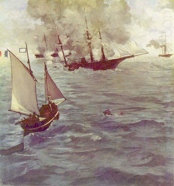 Edouard Manet Schlacht zwischen der china oil painting image